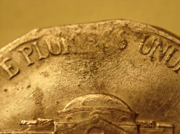2000-P-Jefferson-Nickel-5c--Clipped-Planchet--Or-Post-Mint-Damage?